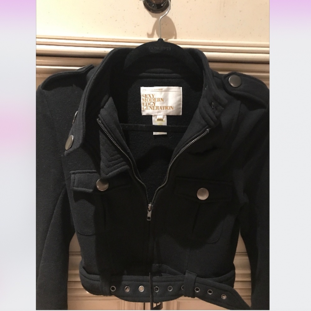 Cropped Moto Jacket